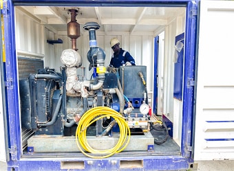 water blasting machine