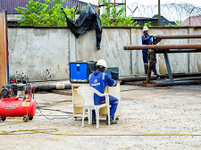 electromagnetic magnetic non-destructive testing on pipes